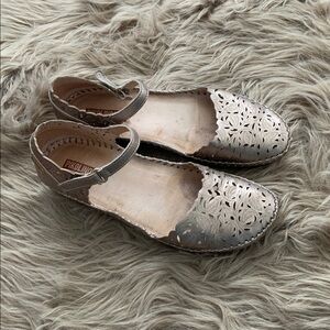 Pikolinos Puerto Vallarta Mary Jane Leather Flats -Comfort Shoes Sz 39